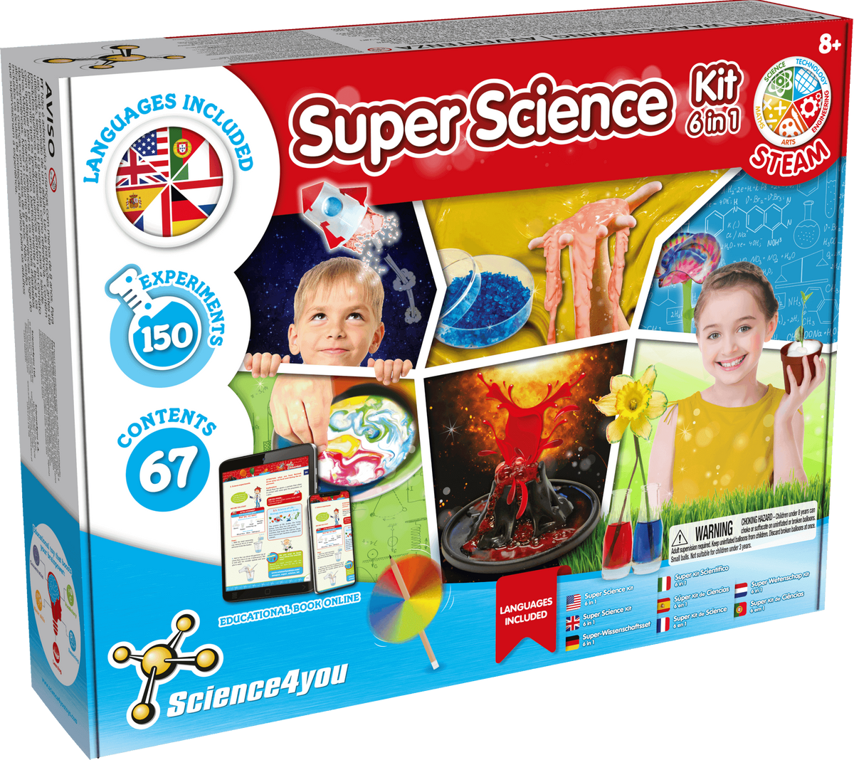 Super 6-in-1-Wissenschaftsset  - 150 Erfahrungen