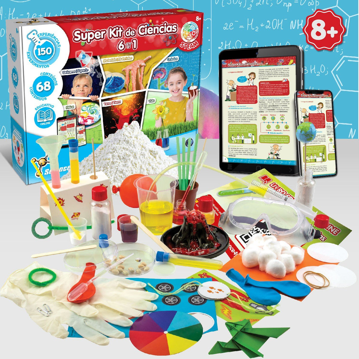 Super Science Kit 6 en 1 - 150 Experimentos