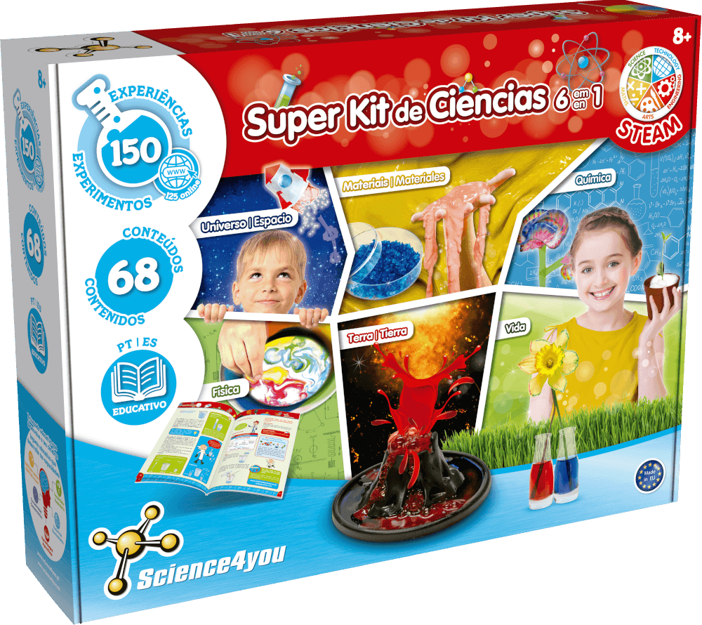 Super Kit de Ciências 150 Experiências