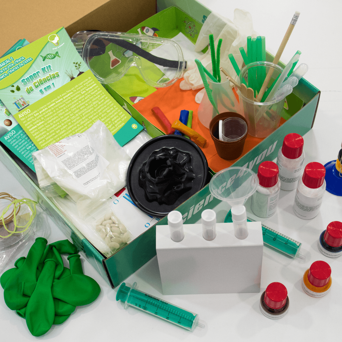 Super Kit de Ciências 6 em 1