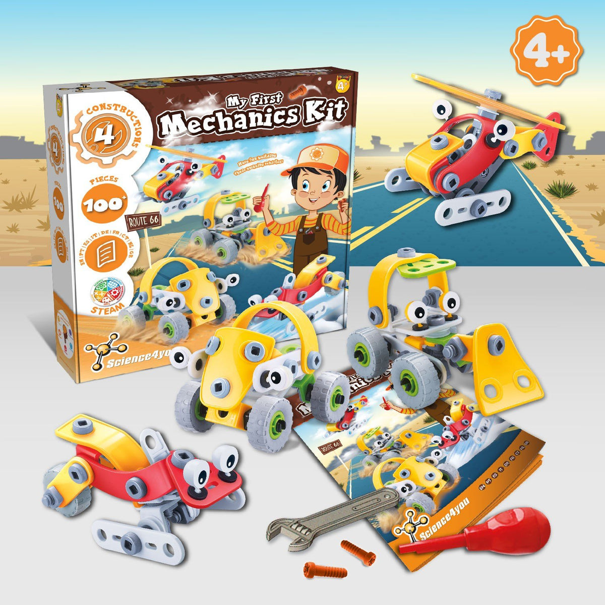 O meu 1º Kit de Mecânica 4 em 1