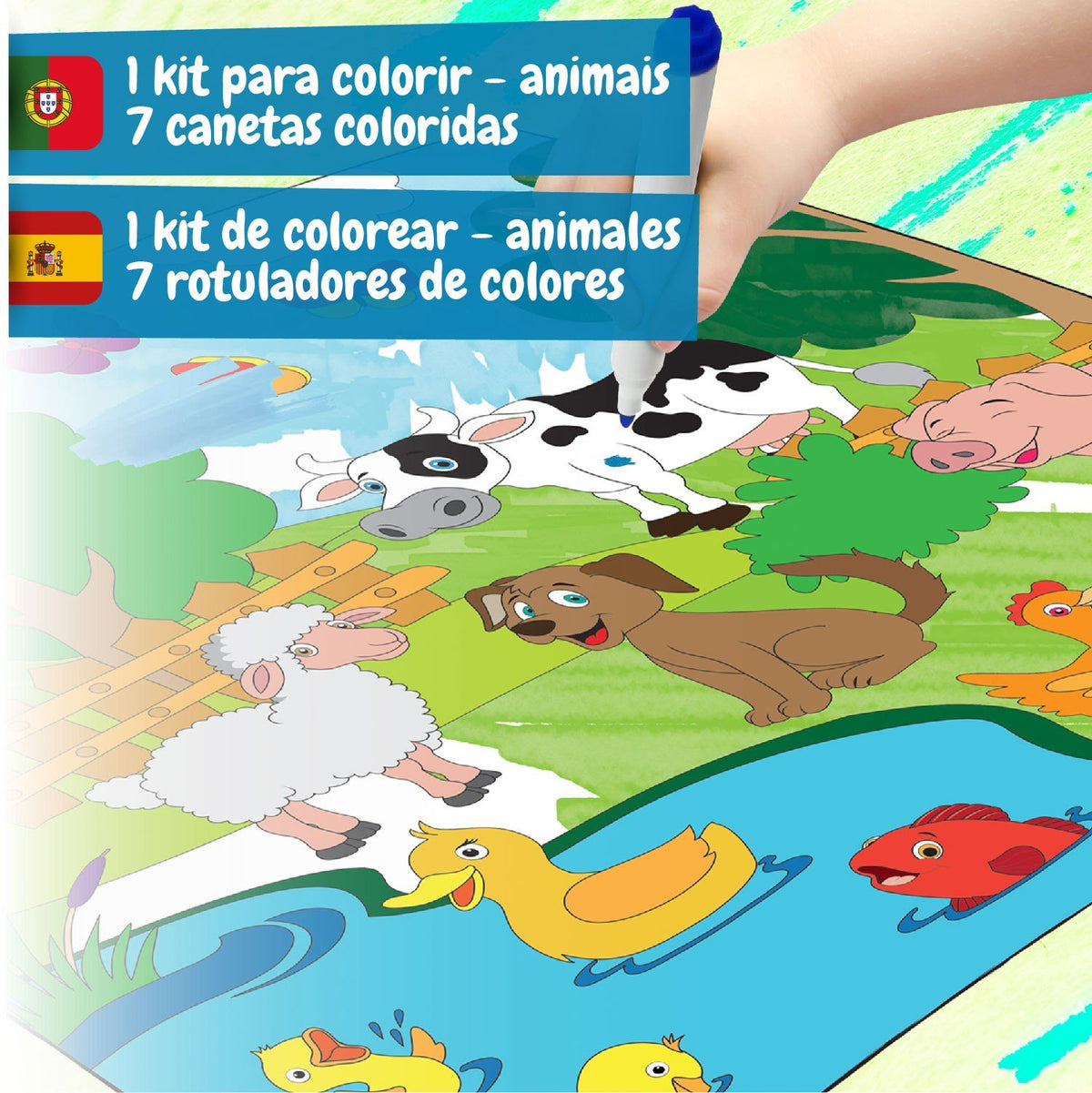 Alfombra para Colorear Animales