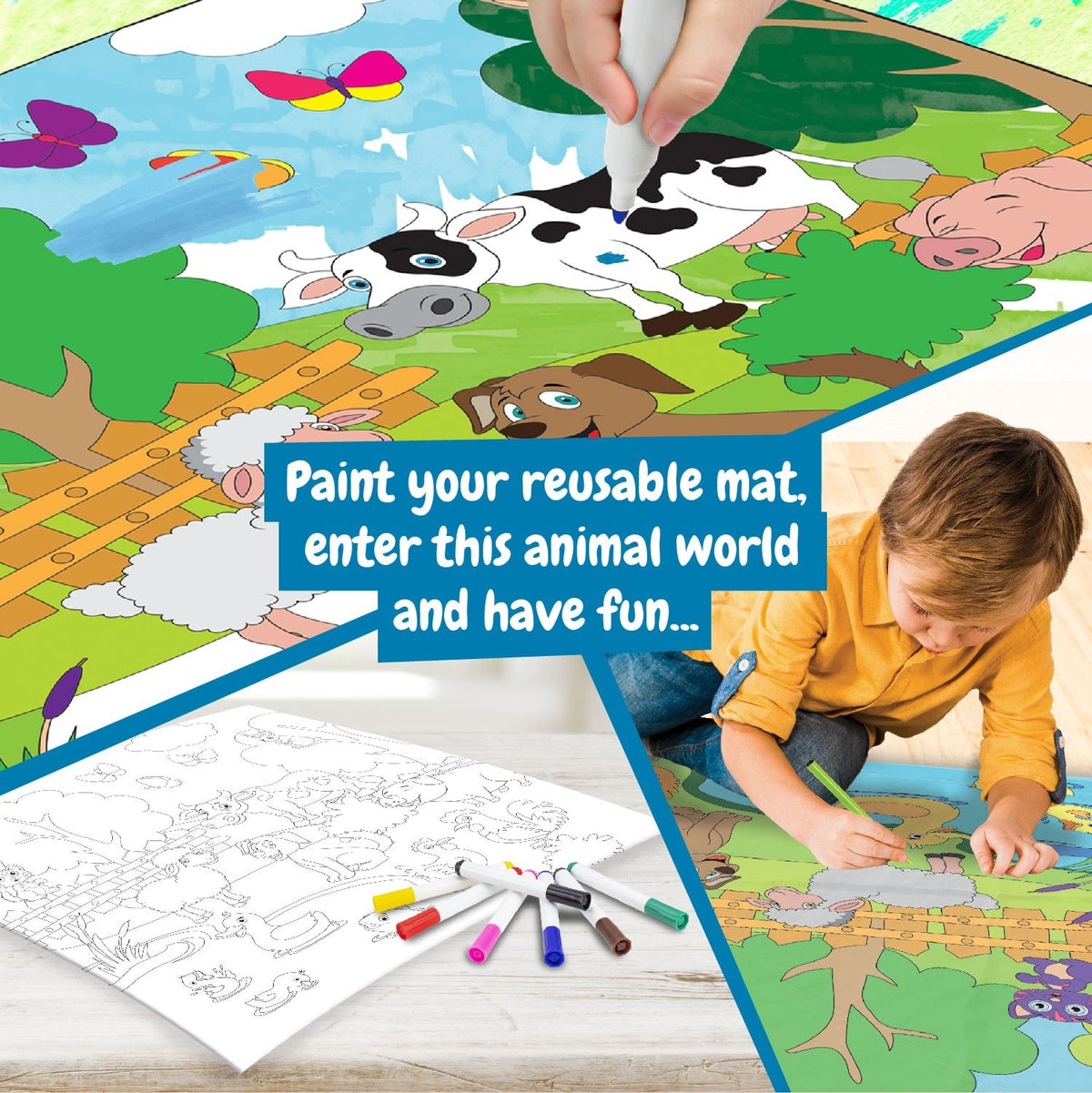 Tapete para colorir Animais