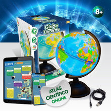 Globo Terráqueo con Luz - Versión en Inglés