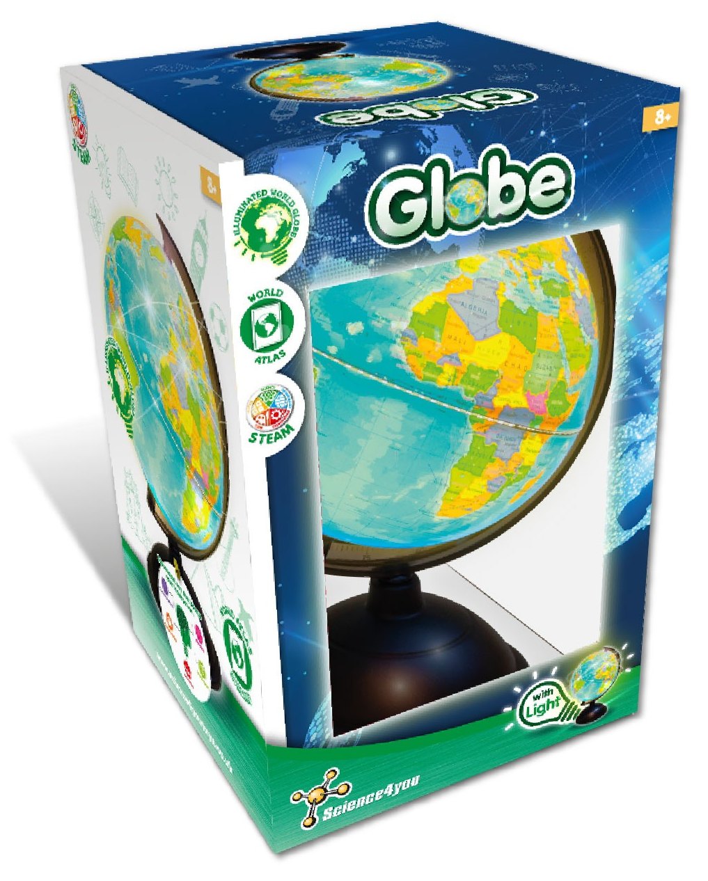 Globe Terrestre Lumineux - Version Anglaise