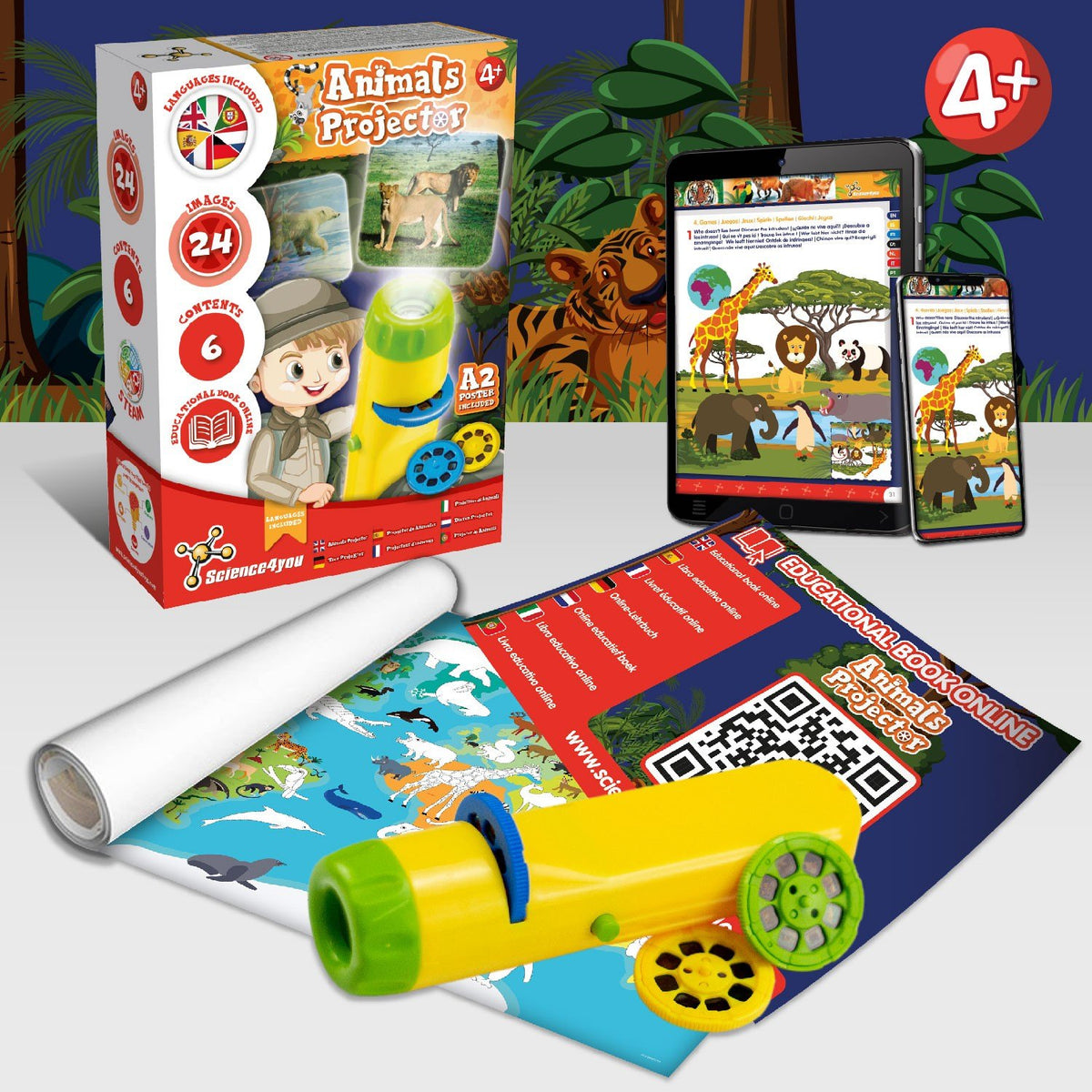 Linterna Proyector de Animales