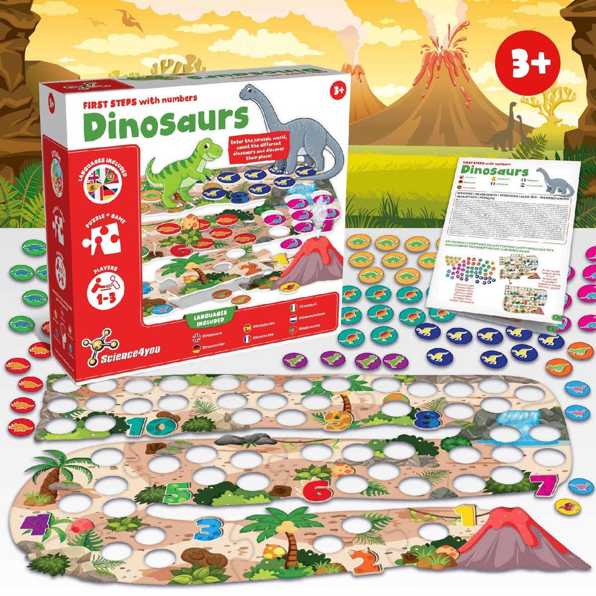 Dinosaurios - Primeros Pasos con los números