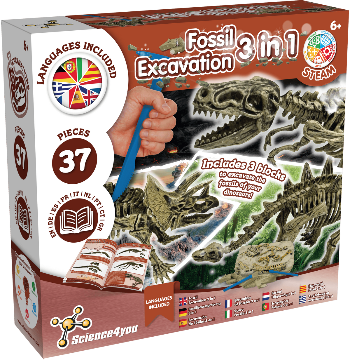 Excavaciones Fósiles 3 en 1 - Multi