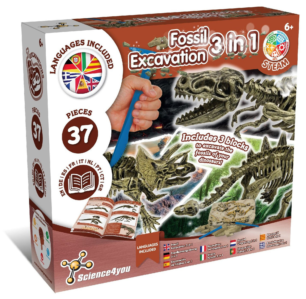 Fossil Excavation 3 in 1