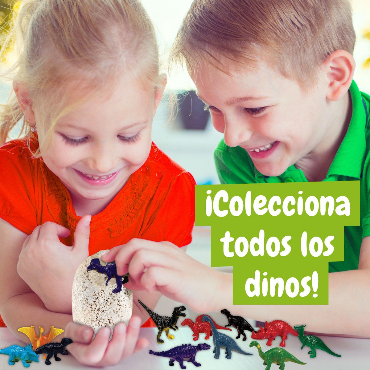 Huevos de Dinosaurios Sorpresa (Versión Multilingüe)