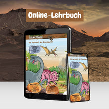Fossilienausgrabungen leuchten im Dunkeln - Triceratops