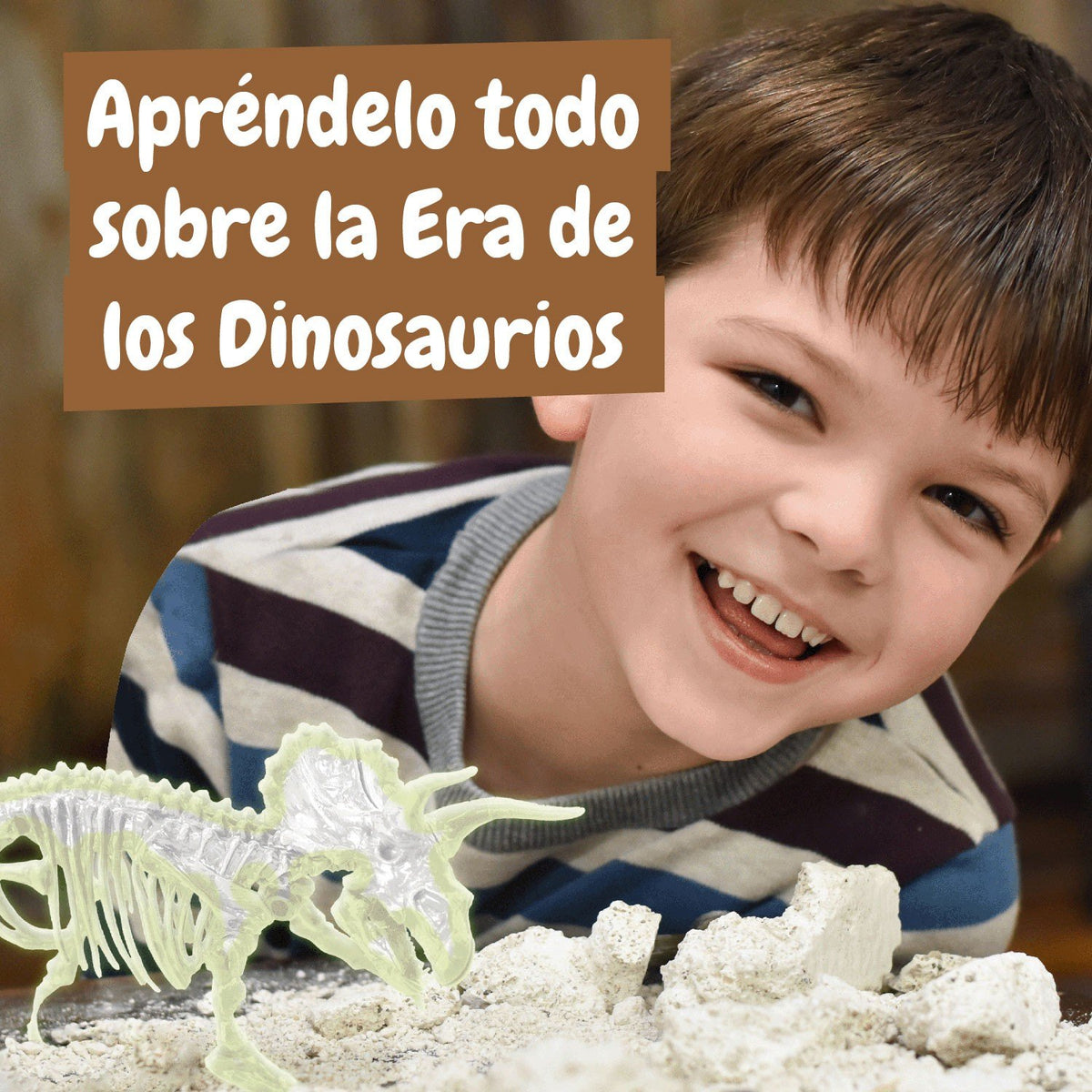 Excavaciones fósiles brillan en la oscuridad - Triceratops