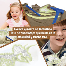 Excavaciones fósiles brillan en la oscuridad - Triceratops