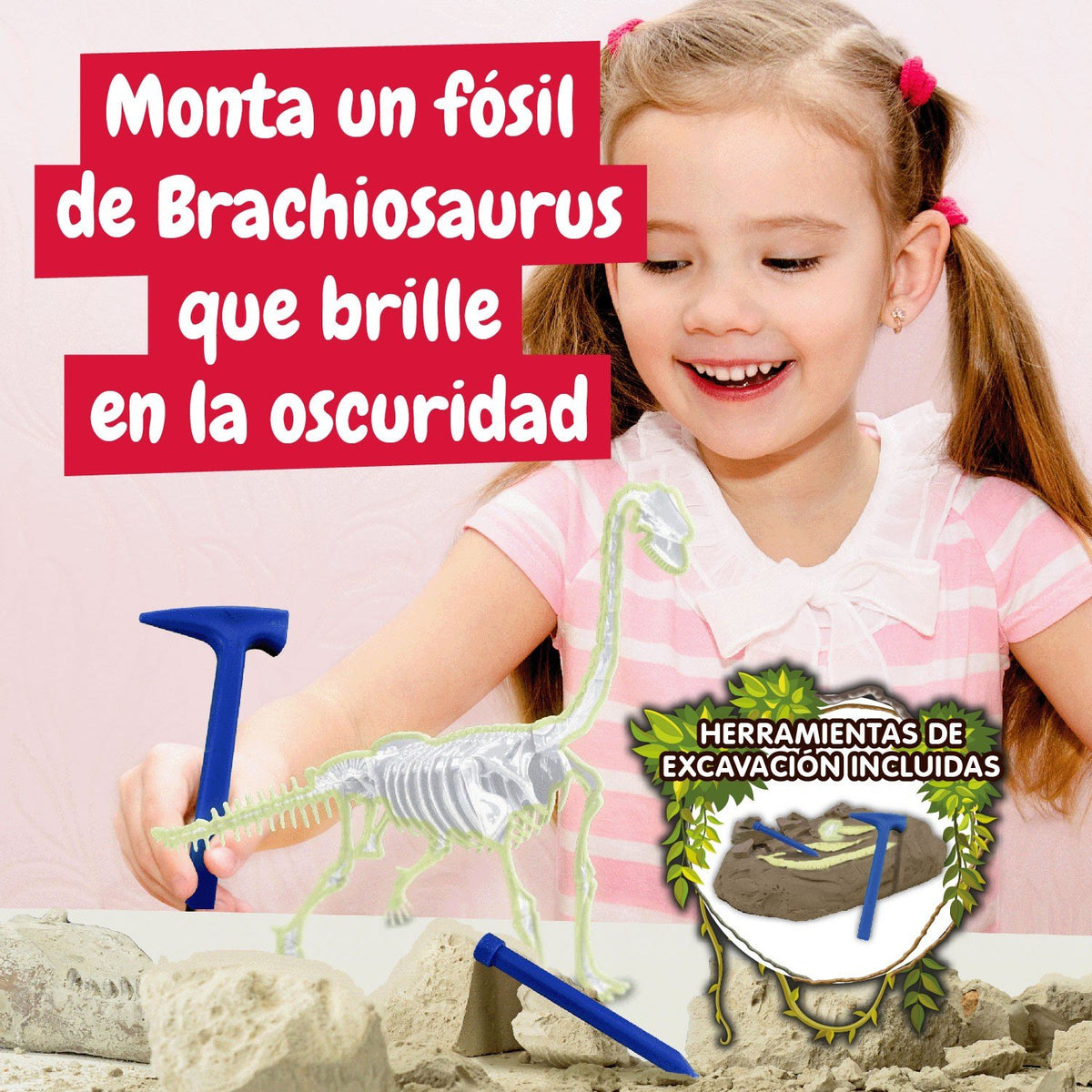 Excavaciones fósiles brillan en la oscuridad - Brachiosaurus