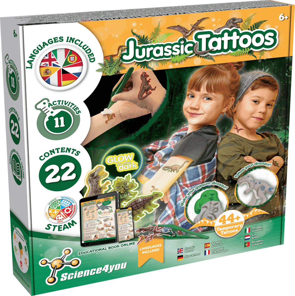 Tatouages du Jurassique - Tatouages temporaires