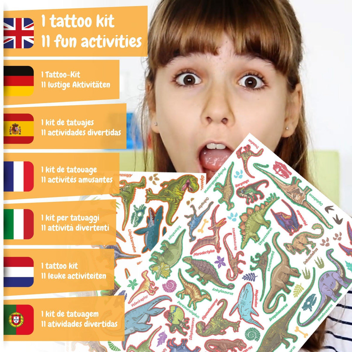 Tatouages du Jurassique - Tatouages temporaires
