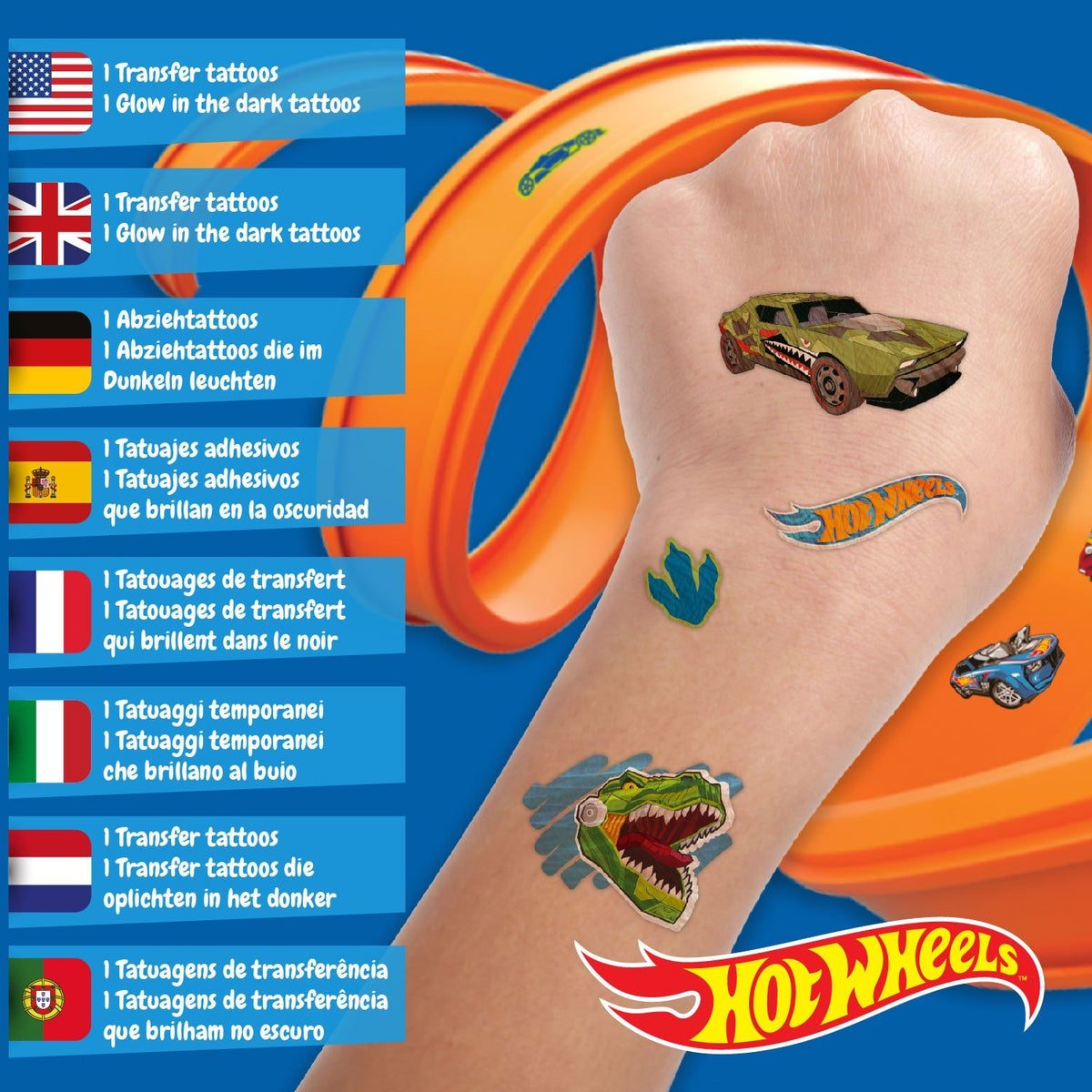 Tatuajes para niños Hot Wheels