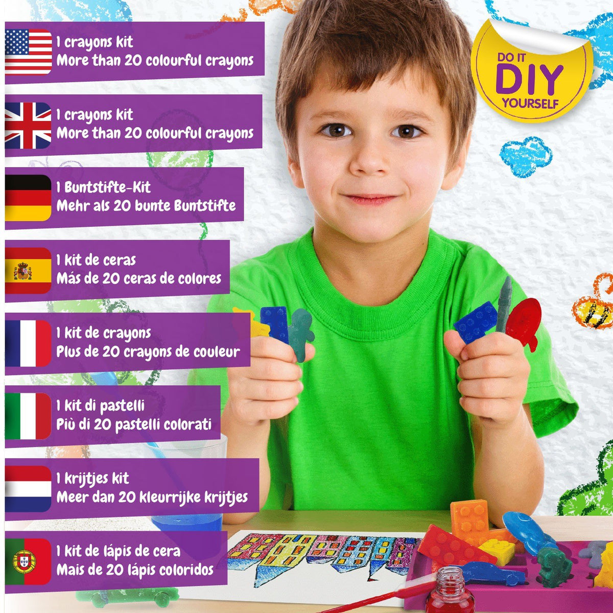 Fábrica de Lápis de Cera - Versão Multilingue