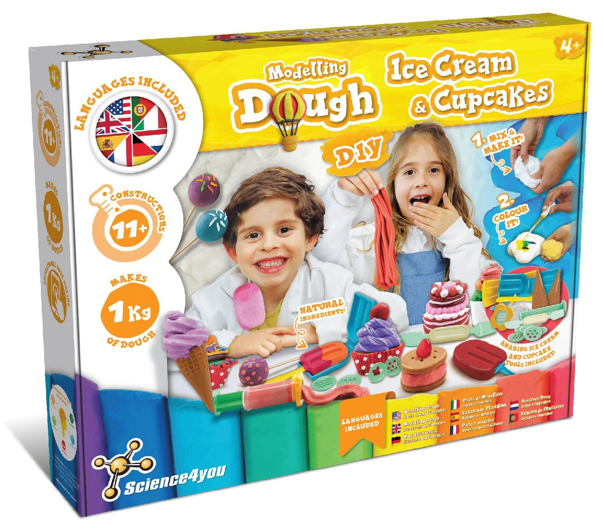 Fábrica de Plastilina Helados y Cupcake (Versión Multilingüe)