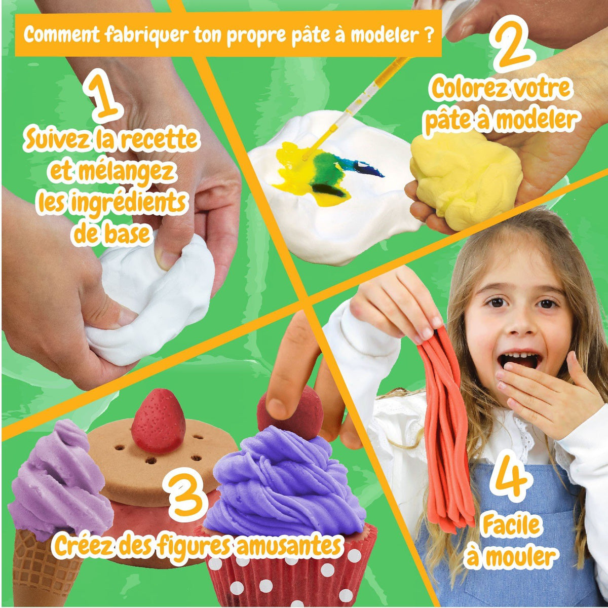 Fabrique de Pâte à Modeler Glaces et Cupcakes