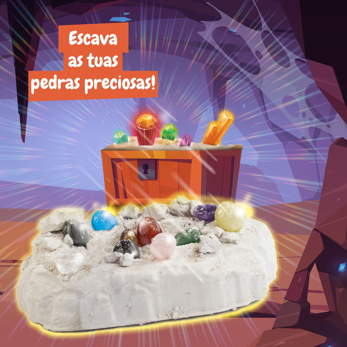 Escavações de Pedras Preciosas (Versão Multilingue)