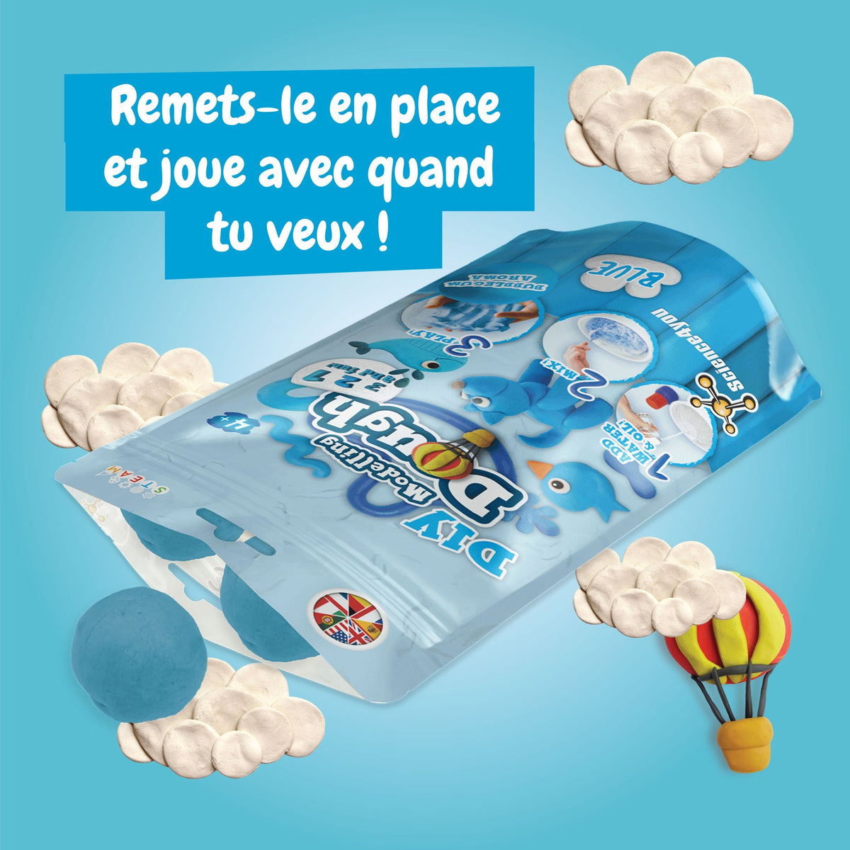 Pâte à Modeler Bleue