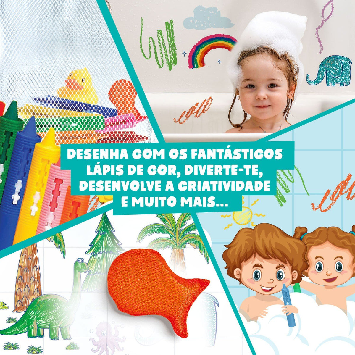 Lápis de Banho (Versão Multilingue)