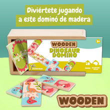 Dominó de Madera Dinosaurios