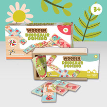 Domino en Bois Dinosaures