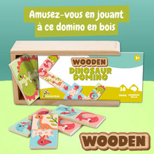 Domino en Bois Dinosaures