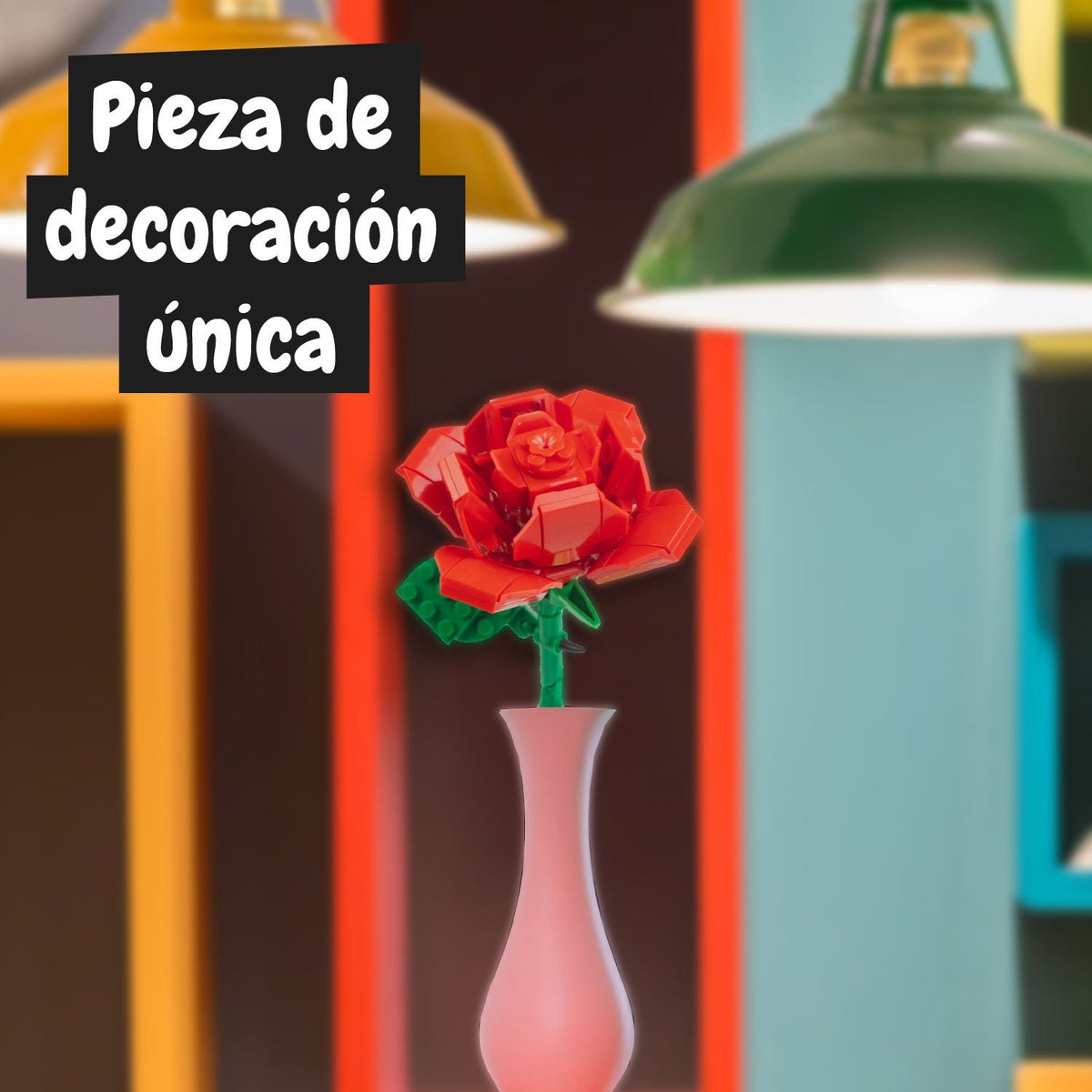 Kit de Construcción Rosa Roja