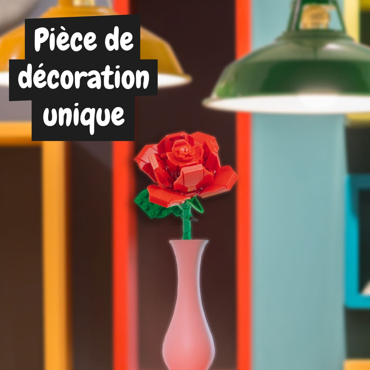 Kit de Construction Rose Rouge