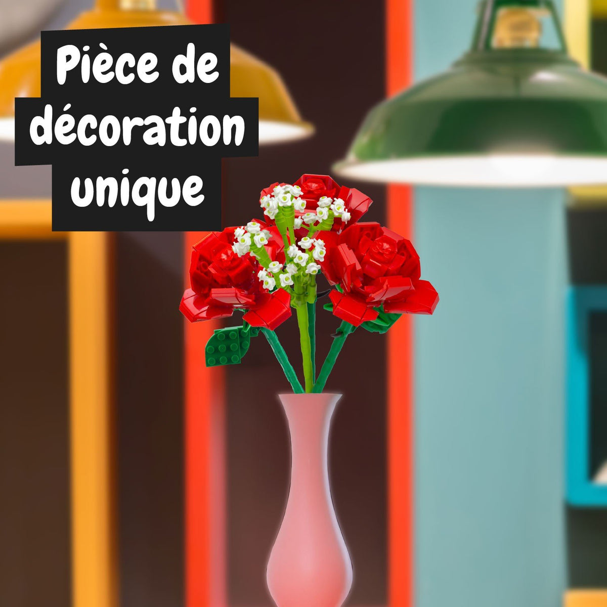Kit de Construction Bouquet de Roses