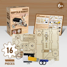 Reptil Robot de Madera