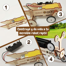 Reptil Robot de Madera