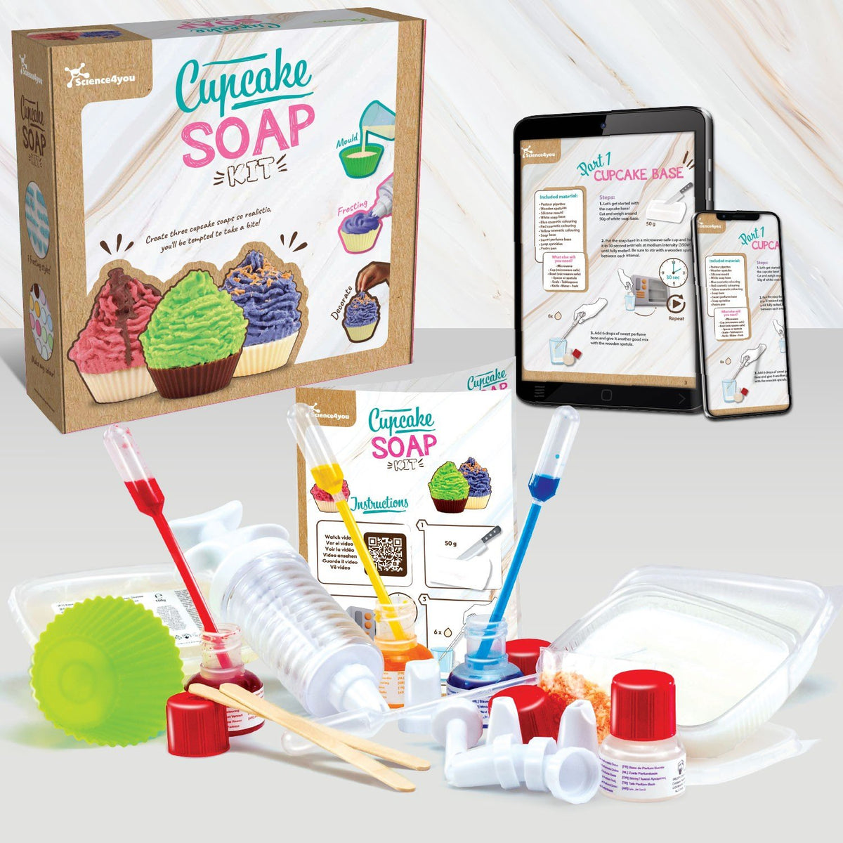 DIY Cupcake Soap Kit