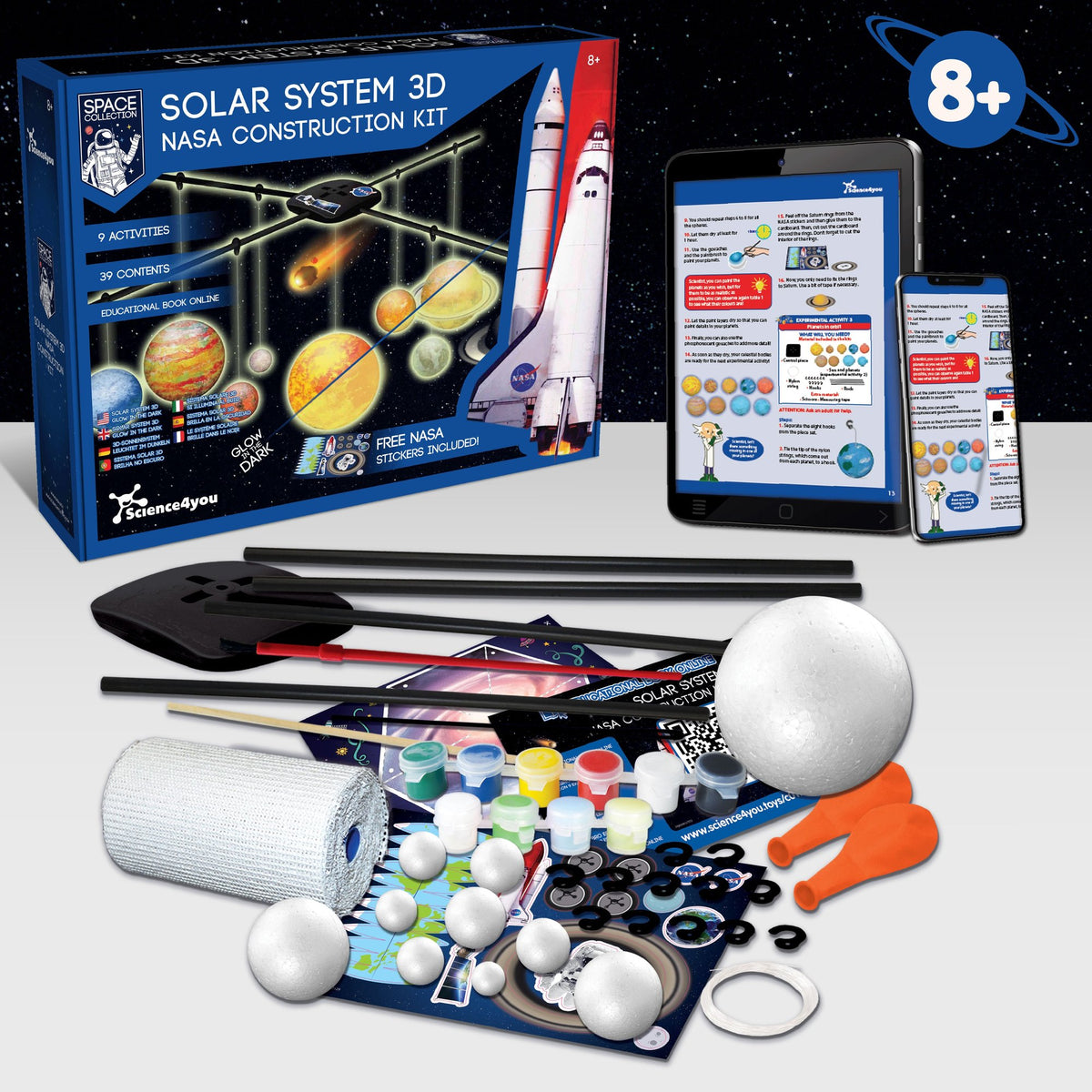 Sistema Solar 3D NASA Brilla en la Oscuridad