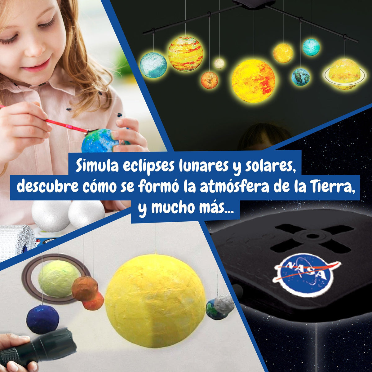 Sistema Solar 3D NASA Brilla en la Oscuridad