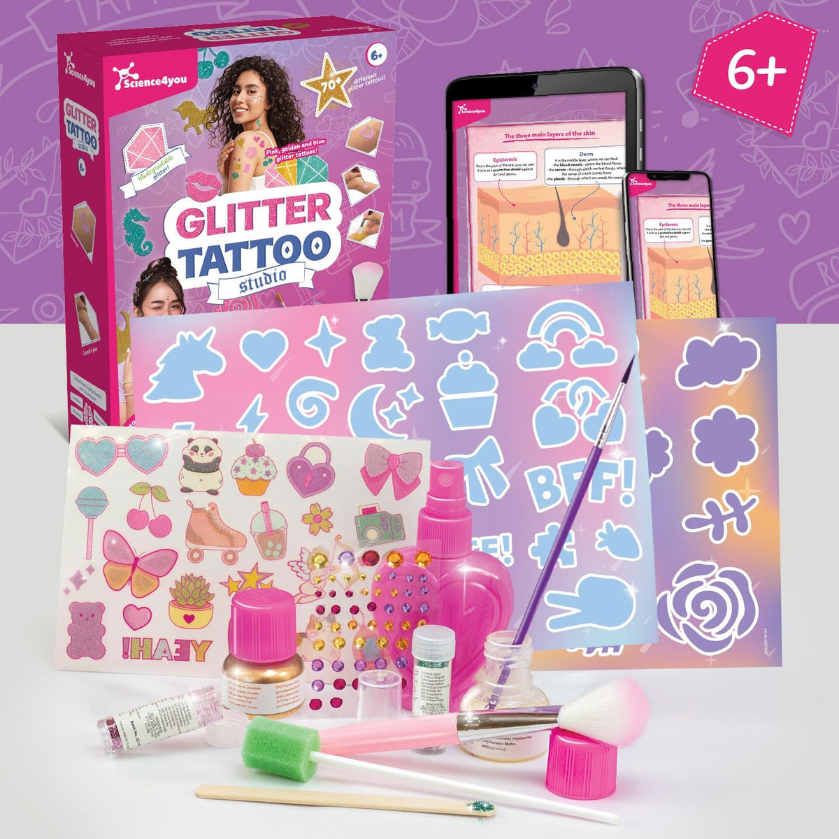 Tatuajes con Purpurina