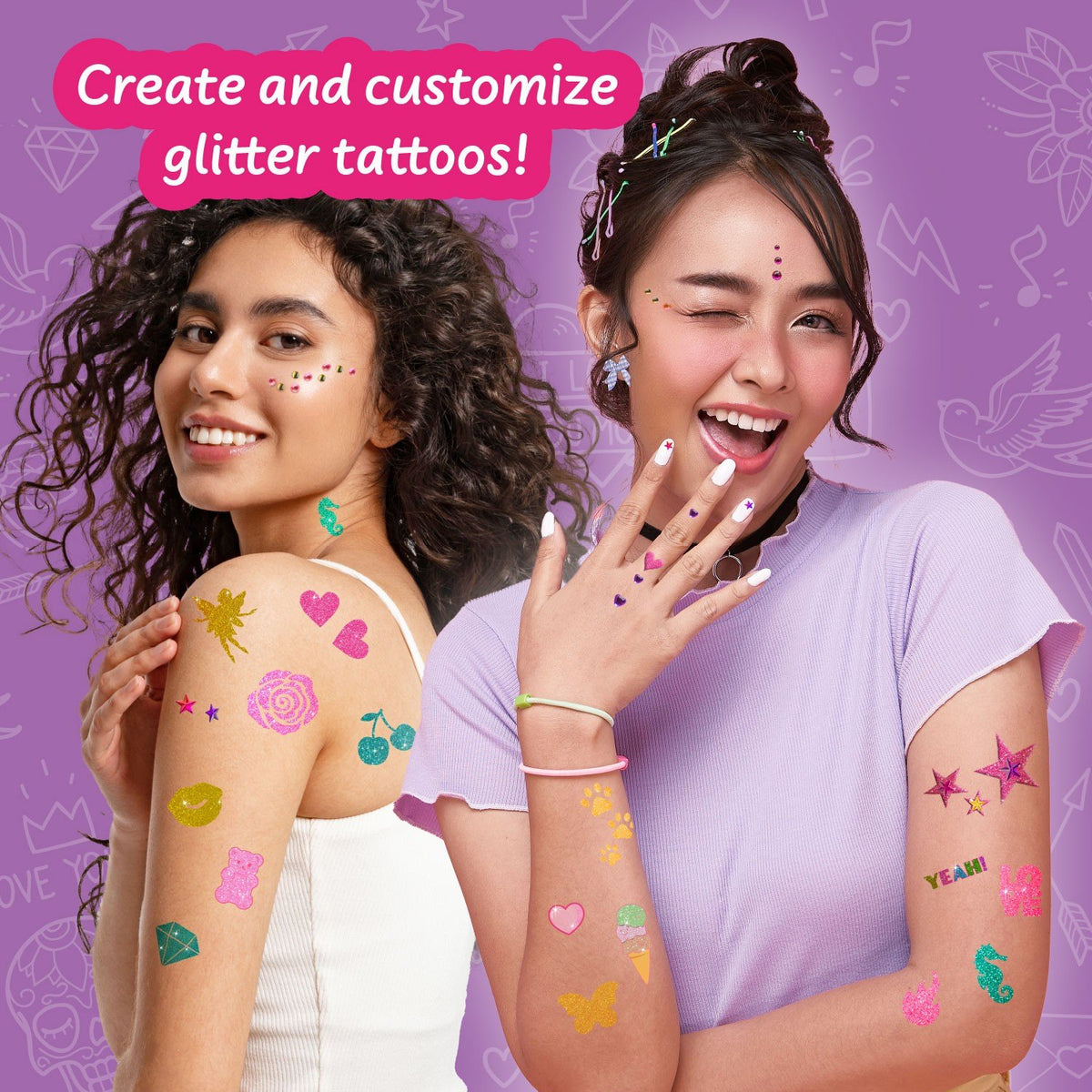 Glitter Tattoos Kit