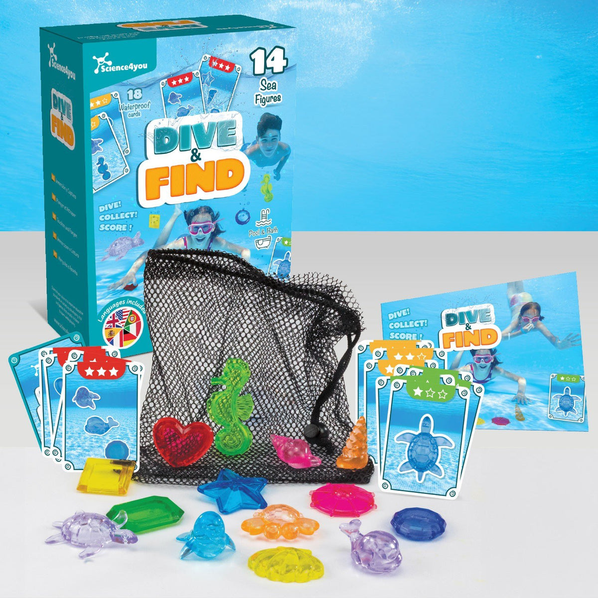 Sumérgete y Busca - 1.er Kit de Juegos de Agua