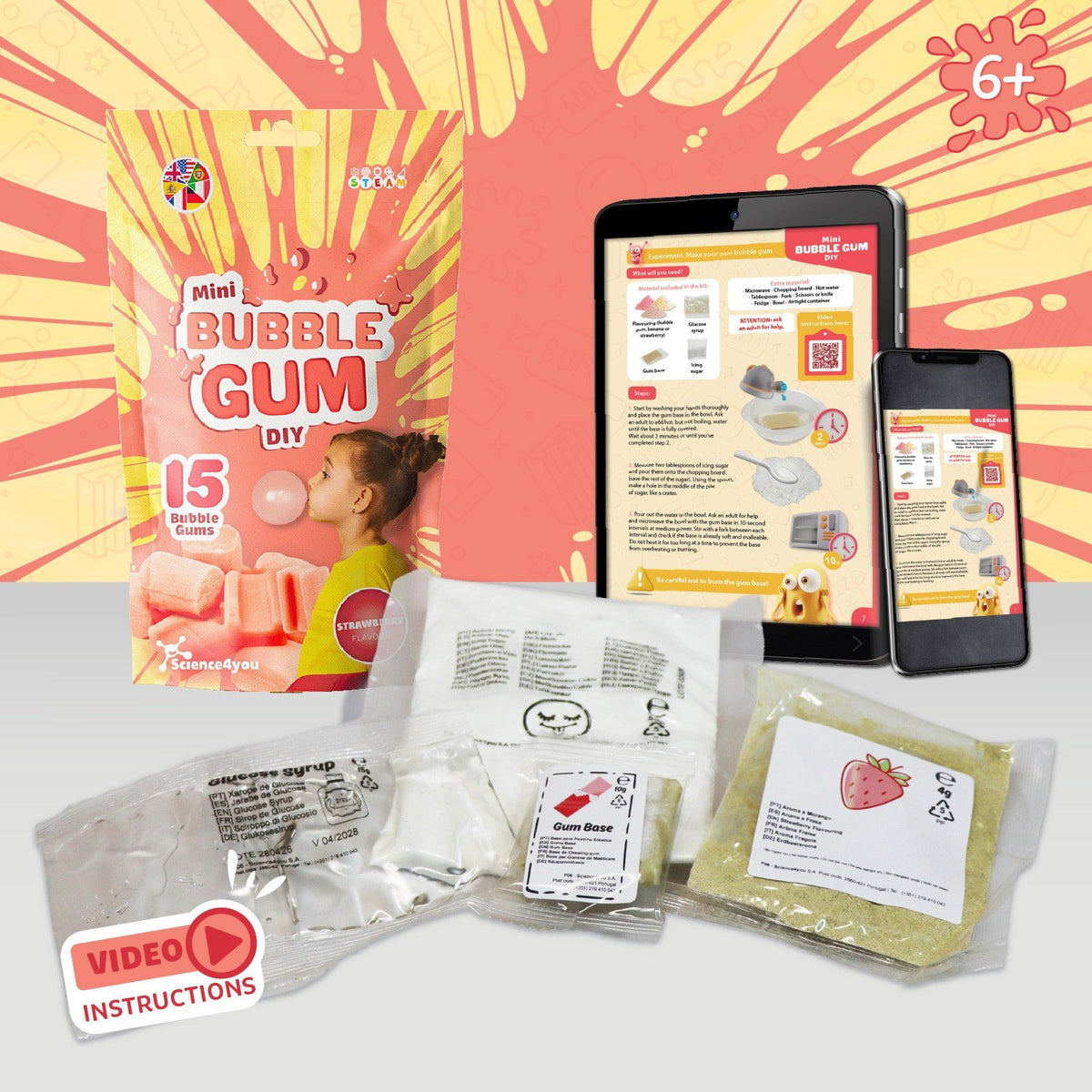 Mini kit de Pastillas de Fresa