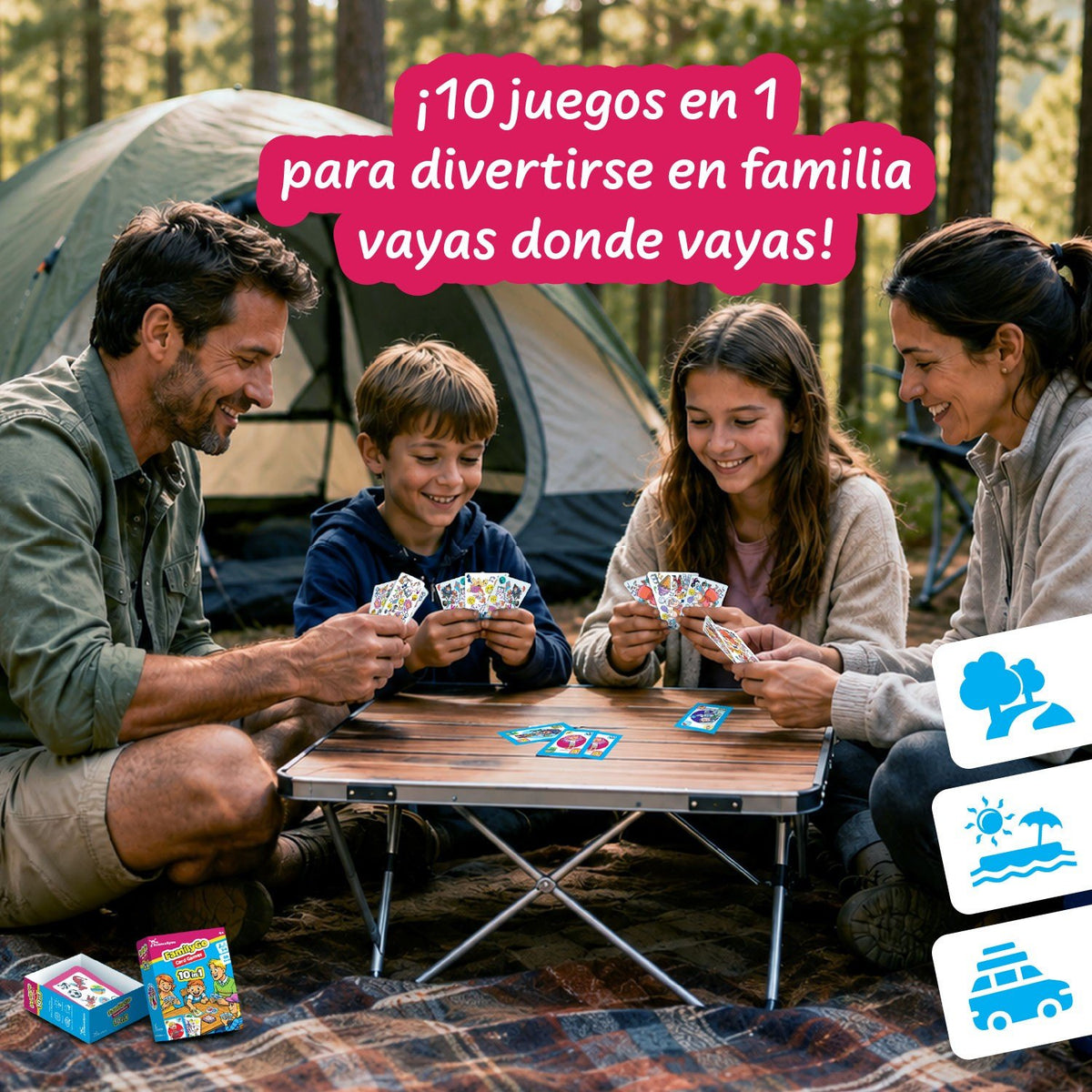 FamilyGo Juegos de cartas 10 en 1
