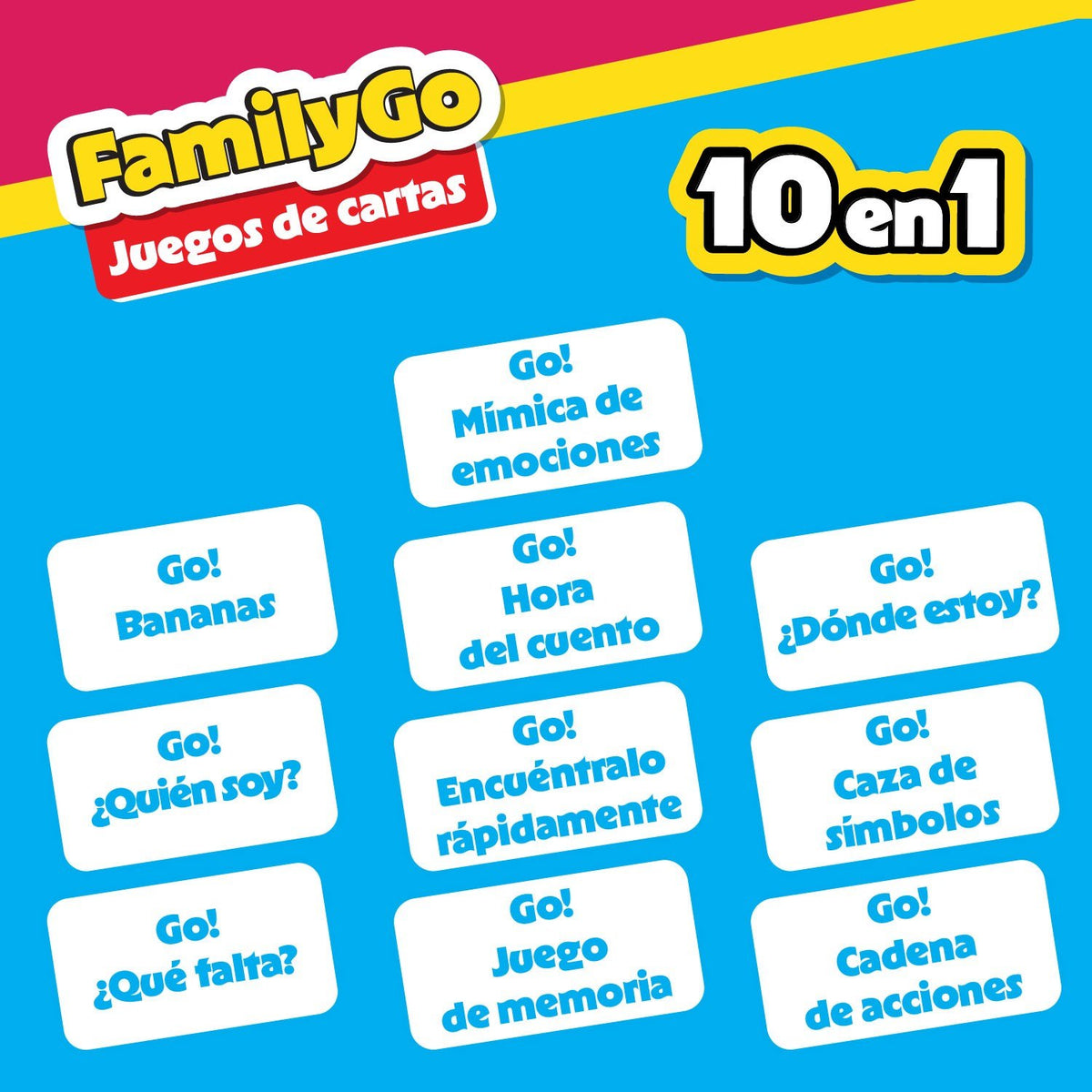 FamilyGo Juegos de cartas 10 en 1